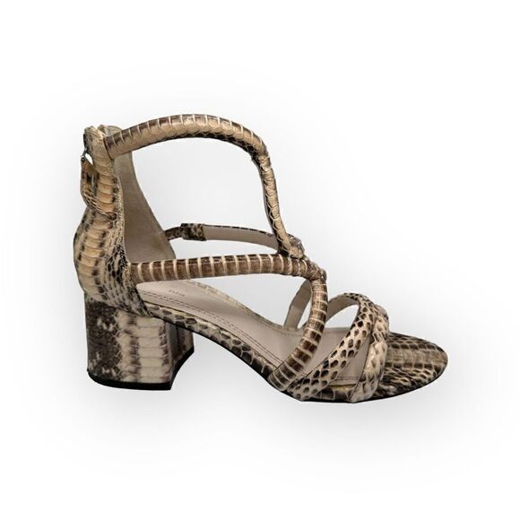 Sandro Paris Absolute Sandals masked water-snake leather eu 36 or US 5.5 6cm blo - Picture 1 of 11